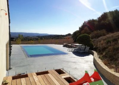 construction terrasse et piscine miroir Bourgoin Jallieu