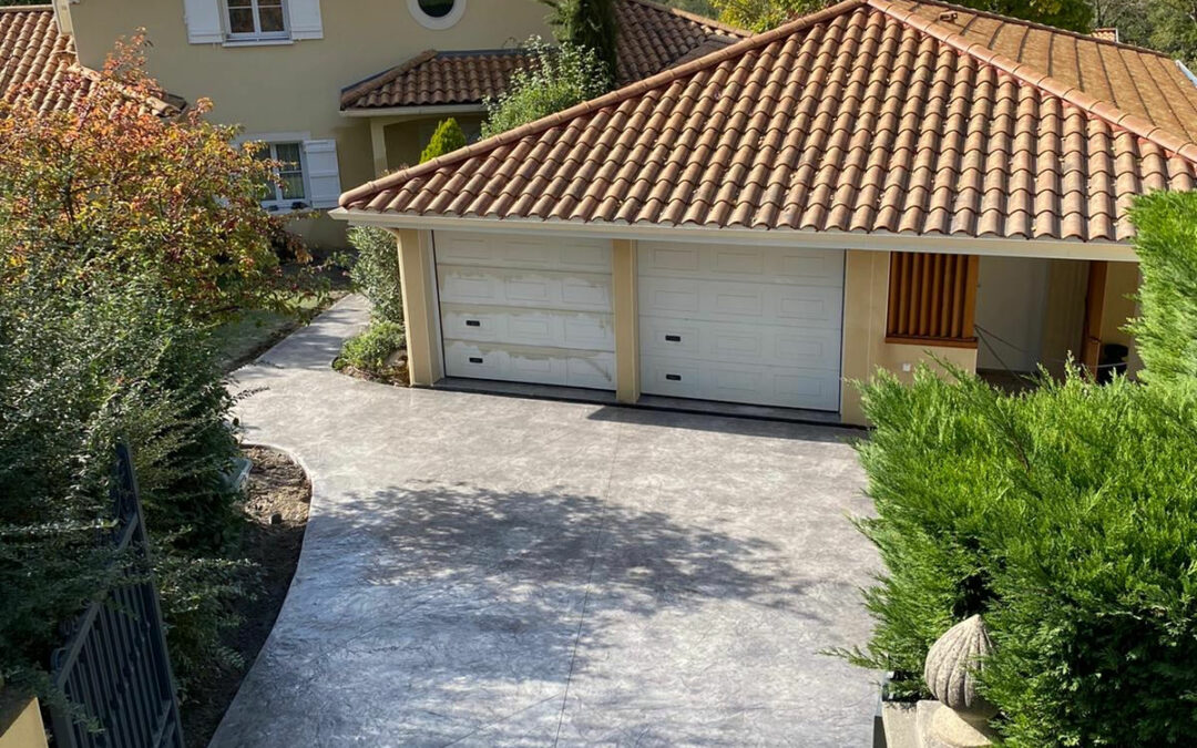 Allées en béton imprimé sur Saint Didier Au Mont D’or