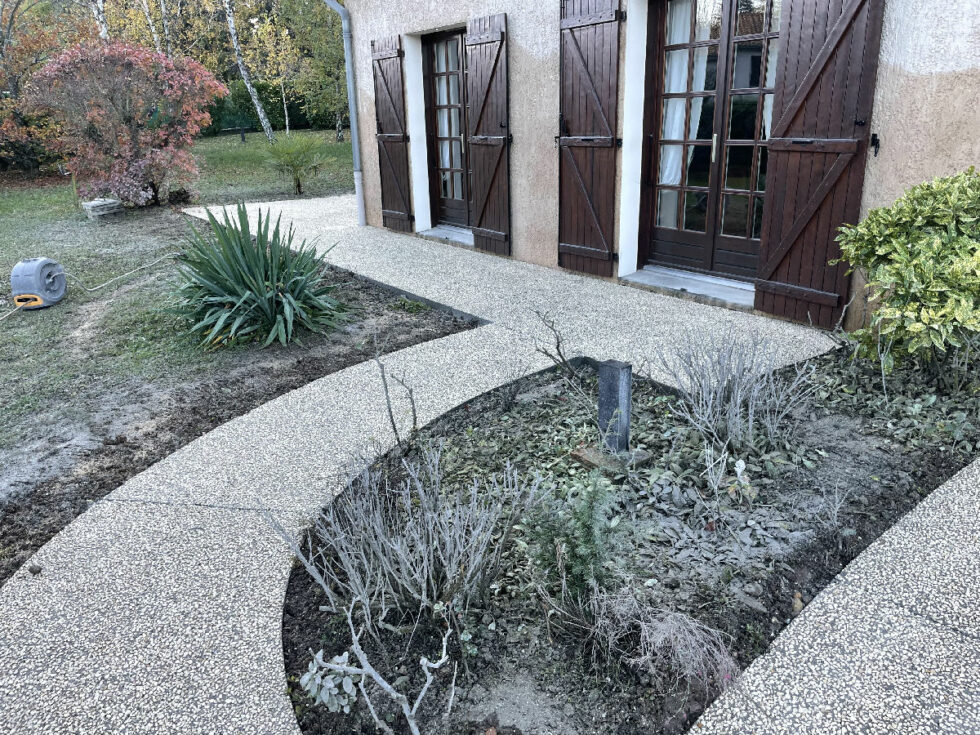 terrasse en béton désactivé