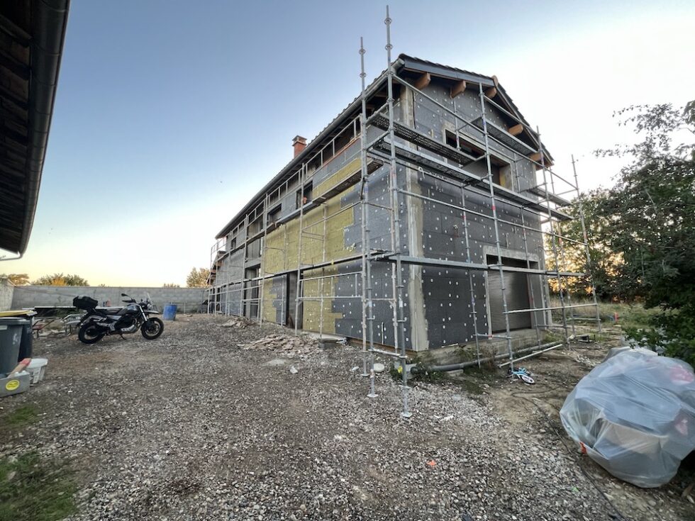 préparation pour finition façade