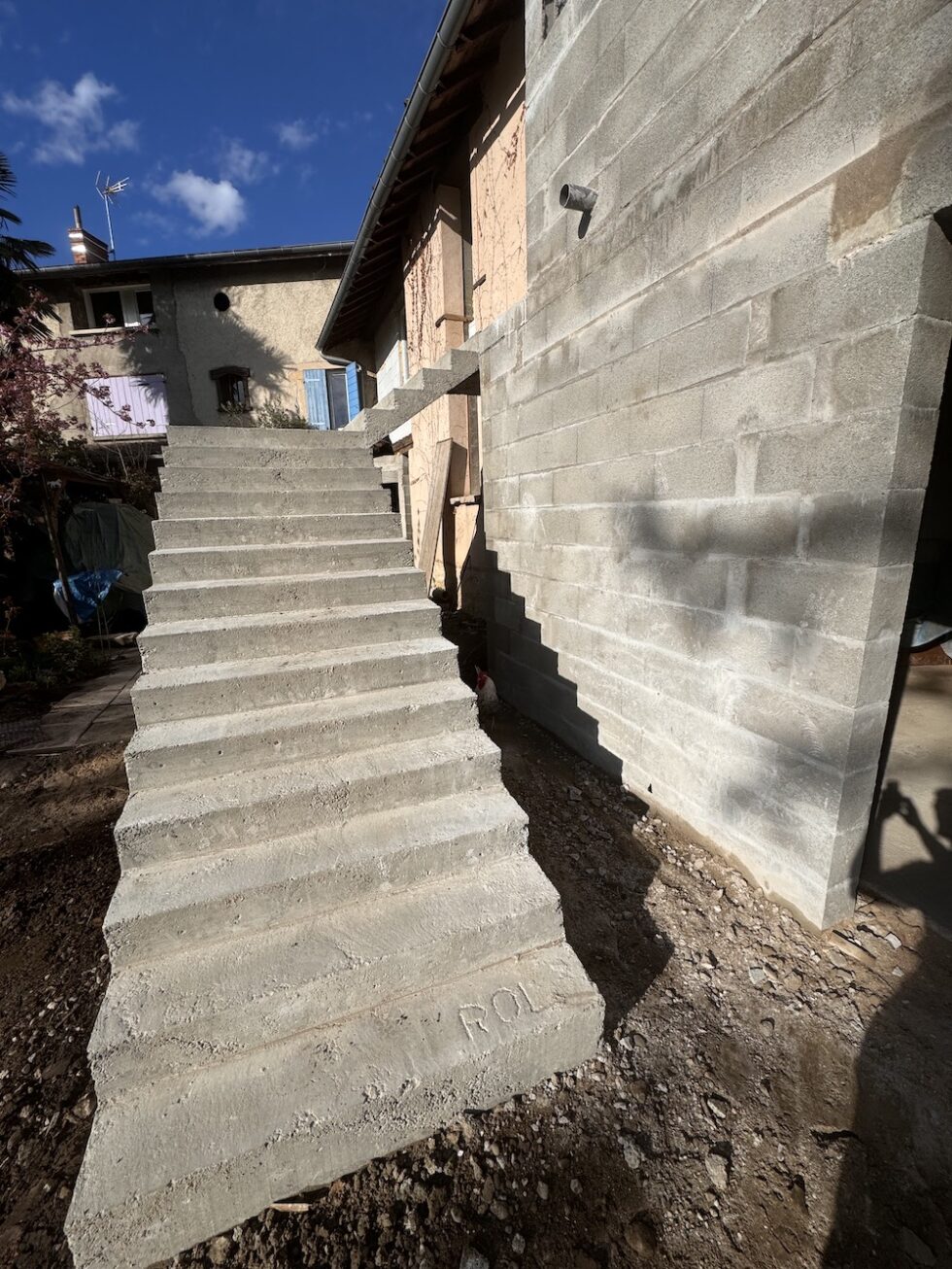 escalier beton 1,40 m
