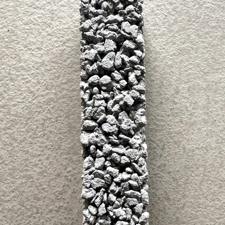 Béton drainant couleur gris moyen